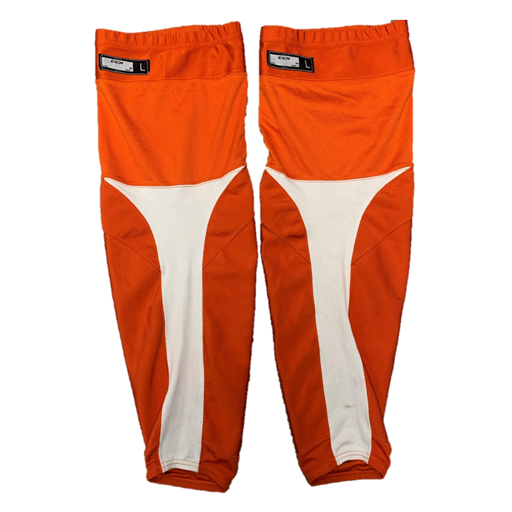 OHL - Chaussettes de hockey CCM d'occasion (orange/blanc)